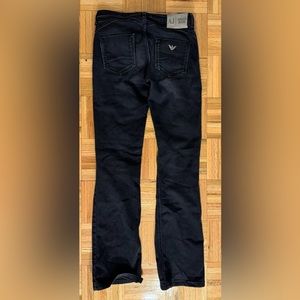 Armani Comfort Fit Low Rise Straight Leg black